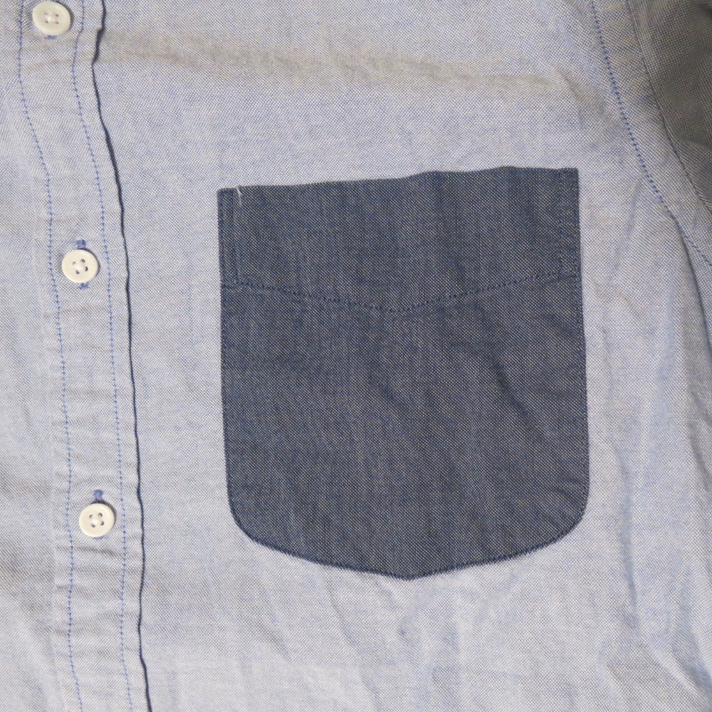 NWT J.Crew Men's Slim Colorblock Shirt  Blue SL XL - Picture 5 of 7